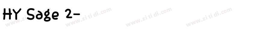 HY Sage 2字体转换